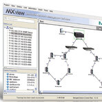 Zrzut ekranu z aplikacji MxConfig, umożliwiającej m.in. przeprowadzanie konfiguracji na wielu urządzeniach ethernetowych jednocześnie (tzw. konfiguracja grupowa)
