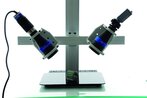 Optyka telecentryczna wykorzystująca reguły Scheimpfluga do oświetlenia i obrazowania pod kątem 90°