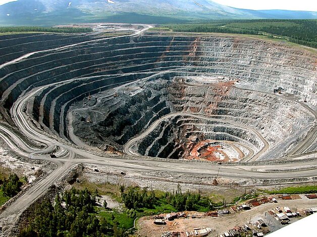 Krater kopalni złota w Jerudzie