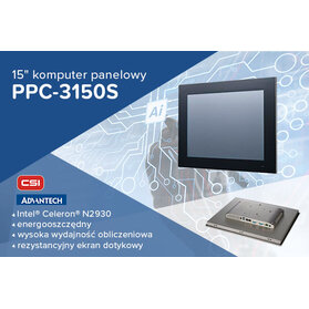Przemysłowy komputer panelowy PPC-3150S z monitoringiem stanu pracy systemu E-Eye