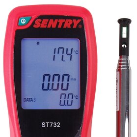 Sentry ST732 – mobilny pomiar przepływu powietrza, prędkości i&nbsp;temperatury