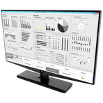 Przykład aplikacji wizualizacyjnej Wonderware  InTouch stworzonej z wykorzystaniem  komponentów biblioteki SAL