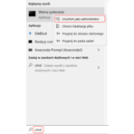 Uruchomienie Wiersza poleceń z prawami administratora, Źródło: Mission Critical by ASTOR