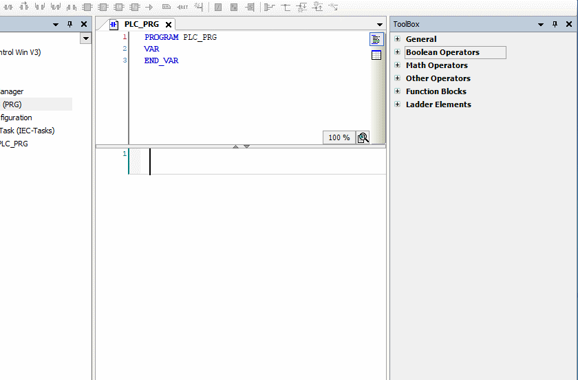 Grupa Boolean Operators Codesys, źródło: ASTOR