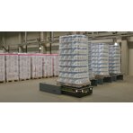 Automatyzacja transportu palet z obszaru odbioru do magazynu w firmie ICM, źródło: https://www.youtube.com/watch?v=09lx4jQud8U&t=31s