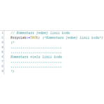 Sposoby tworzenia komentarzy w środowisku Codesys, źródło: ASTOR