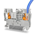 Rysunek 2: Gdy przewodnik dotknie powierzchni wyzwalającej na końcu komory zaciskowej, mechanizm zostaje wyzwolony. Połączenie jest natychmiastowe i trwałe.