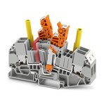 Rys. 3: Adapter na dwóch złączkach, umożliwiający zwarcie wtórnej strony przekładnika prądowego, można rozdzielić do niezależnego rozłączenia toru prądowego, w celu wykonania pomiaru prądu.