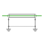 Rys.3. Uziemienie ekranu z obu stron
