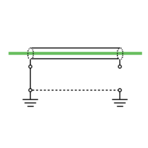 Rys.4. Uziemienie ekranu z jednej strony