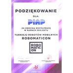 2013 Podziękowanie za współpracę ROBOMATICON