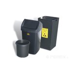 Polipropylenowy kosz na śmieci ESD – pojemność 17 l, 60 l lub 120 l
