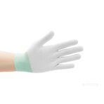 Rękawiczki antystatyczne ESD – białe, bez warstwy antypoślizgowej
