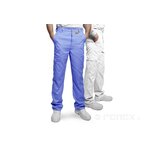 Spodnie ESD białe z zamkiem męskie