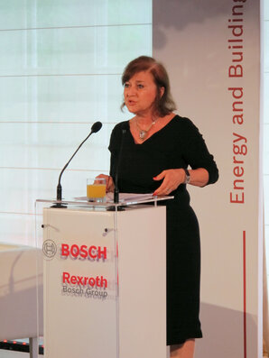 Krystyna Boczkowska, prezes zarządu Robert Bosch Sp. z o.o., reprezentantka Grupy Bosch w Polsce, zaprezentowała wyniki finansowe Grupy za 2014 rok