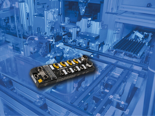 Kompaktowy moduł hybrydowy I/O serii TBPN cechuje się wysokim stopniem ochrony IP67 i umożliwia realizację zadań logicznych w oparciu o sygnały bezpieczne i standardowe