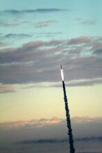 Start rakiety REXUS 11 w piątek 16 listopada 2012 r., SSC Esrange, Kiruna, Szwecja. Copyright ESA
