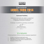 zaproszenie na Lumel Tour 2014; źródło: Lumel