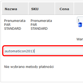Promocja Automaticon 2013